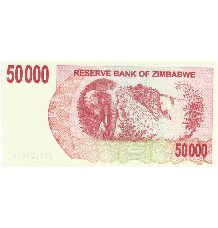 Zimbabue 50.000 Dólares  2007 Pick 47