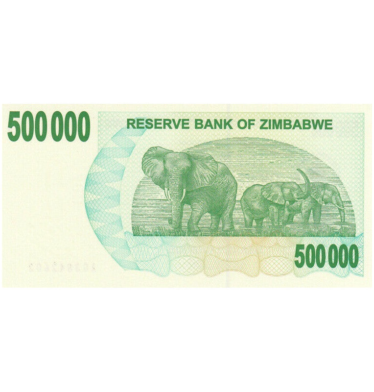 Zimbabue 500.000 Dólares  2007  Pick 51